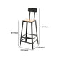 Industrial 1/4/5/9 Pieces Bar Table Set Rectangle Pine Wood Counter Table for Bar