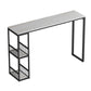 1/2/3 Pieces Modern Rectangular Pub Table Set Sintered Stone Top Counter Table Set White 71"L x 16"W Clearhalo 'Bar Furniture' 'furn' 'furn_home_bar_bar_sets' 'Furniture' 'Home Bars & Bar Sets' 'home_bar_bar_sets' 'Kitchen & Dining Furniture' 5905273