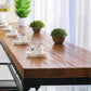 Conjunto moderno de barra de madera maciza, cafetería, juego de mesa y taburete rectangulares de 1/2/7 piezas