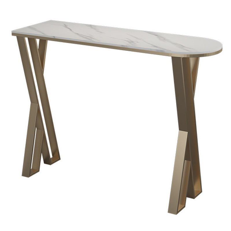 Glam 1/2/3/5 Pieces Bar Table Set Rectangle Bar Table with Metal High Stools for Home Clearhalo 'Bar Furniture' 'furn' 'furn_home_bar_bar_sets' 'Furniture' 'Home Bars & Bar Sets' 'home_bar_bar_sets' 'Kitchen & Dining Furniture' 5905371