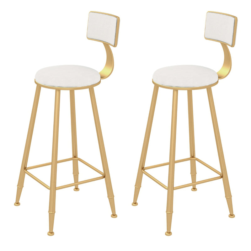 Glam Style 1/2/3 Pieces Bar Table Set Rectangle Bar Table with High Stools for Home White 30"H Stools (Set of 2) Clearhalo 'Bar Furniture' 'furn' 'furn_home_bar_bar_sets' 'Furniture' 'Home Bars & Bar Sets' 'home_bar_bar_sets' 'Kitchen & Dining Furniture' 5905385