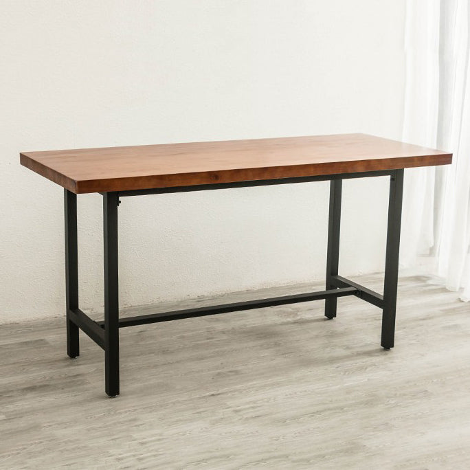 Industrial 1/2/9 Pieces Solid Wood Bar Table Set Rectangular Counter Set for Home Use Clearhalo 'Bar Furniture' 'furn' 'furn_home_bar_bar_sets' 'Furniture' 'Home Bars & Bar Sets' 'home_bar_bar_sets' 'Kitchen & Dining Furniture' 5905405