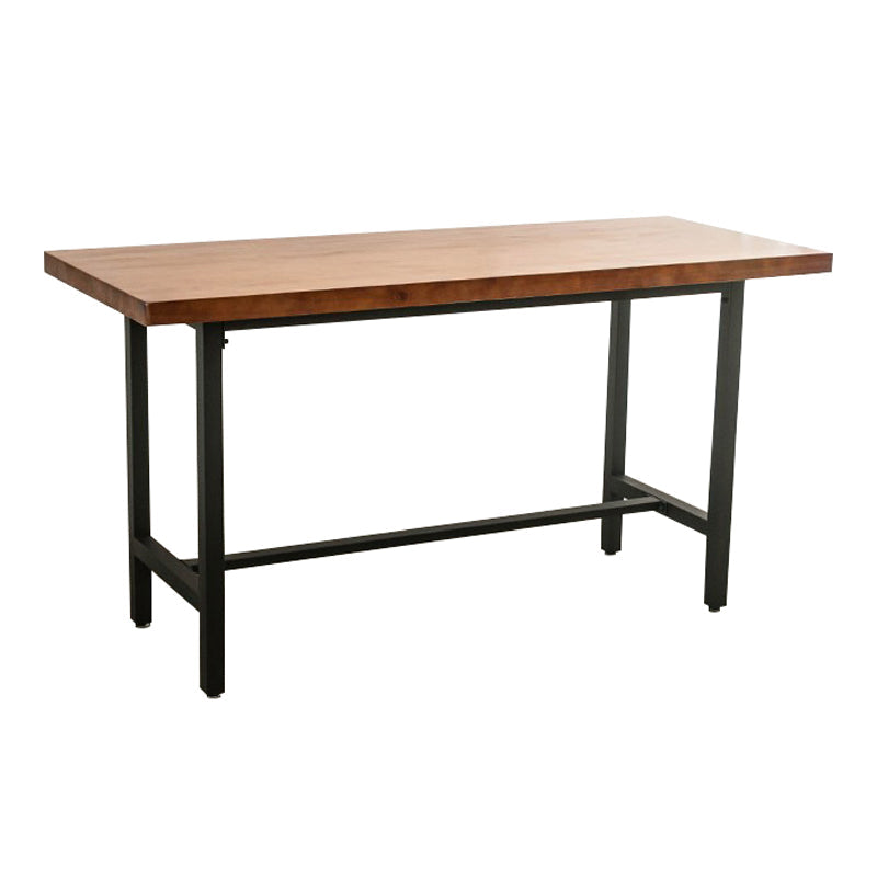 Industrial 1/2/9 Pieces Solid Wood Bar Table Set Rectangular Counter Set for Home Use Clearhalo 'Bar Furniture' 'furn' 'furn_home_bar_bar_sets' 'Furniture' 'Home Bars & Bar Sets' 'home_bar_bar_sets' 'Kitchen & Dining Furniture' 5905409