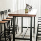 Industrial 1/2/9 Pieces Solid Wood Bar Table Set Rectangular Counter Set for Home Use Clearhalo 'Bar Furniture' 'furn' 'furn_home_bar_bar_sets' 'Furniture' 'Home Bars & Bar Sets' 'home_bar_bar_sets' 'Kitchen & Dining Furniture' 5905417