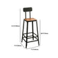 Industrial 1/2/9 Pieces Solid Wood Bar Table Set Rectangular Counter Set for Home Use Clearhalo 'Bar Furniture' 'furn' 'furn_home_bar_bar_sets' 'Furniture' 'Home Bars & Bar Sets' 'home_bar_bar_sets' 'Kitchen & Dining Furniture' 5905427