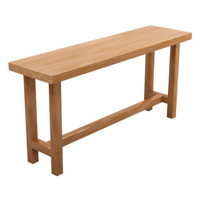 Modern 1/2/6/11 Pieces Bar Table Set Rectangle Bar Table with Wooden High Stools for Home