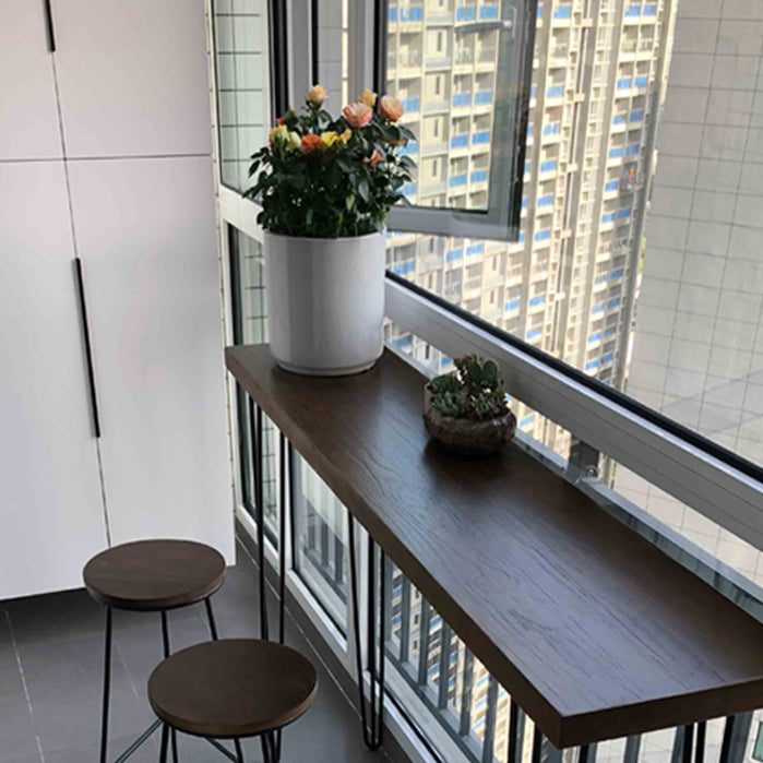 Modern 1/2/3/4 Pieces Wooden Pub Table Set Fixed Table Counter Table for Dining Room Clearhalo 'Bar Furniture' 'furn' 'furn_home_bar_bar_sets' 'Furniture' 'Home Bars & Bar Sets' 'home_bar_bar_sets' 'Kitchen & Dining Furniture' 5905505
