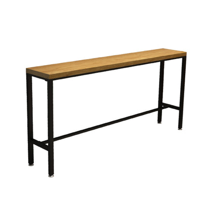 Modern 1/4/6/11 Pieces Bar Table Set Rectangle Pine Wood Counter Table with High Stools