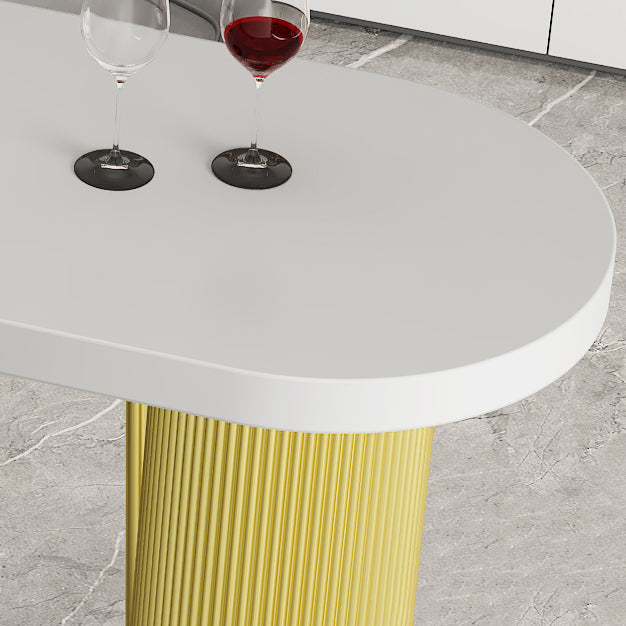 Modern Indoor Bar Table Set Solid Wood 1/2/4/5 Pieces Double Pedestal Bistro Set Clearhalo 'Bar Furniture' 'furn' 'furn_home_bar_bar_sets' 'Furniture' 'Home Bars & Bar Sets' 'home_bar_bar_sets' 'Kitchen & Dining Furniture' 5905555