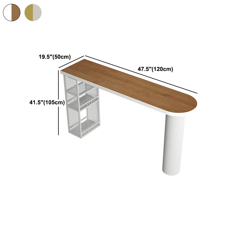 Modern Indoor Bar Table Set Solid Wood 1/2/4/5 Pieces Double Pedestal Bistro Set Clearhalo 'Bar Furniture' 'furn' 'furn_home_bar_bar_sets' 'Furniture' 'Home Bars & Bar Sets' 'home_bar_bar_sets' 'Kitchen & Dining Furniture' 5905564