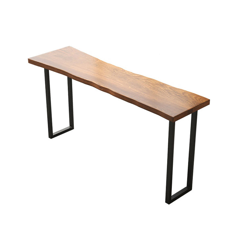 Modern 1/4/7 Pieces Bar Table Set Rectangle Pine Wood Counter Table with Stools for Cafe Clearhalo 'Bar Furniture' 'furn' 'furn_home_bar_bar_sets' 'Furniture' 'Home Bars & Bar Sets' 'home_bar_bar_sets' 'Kitchen & Dining Furniture' 5905592
