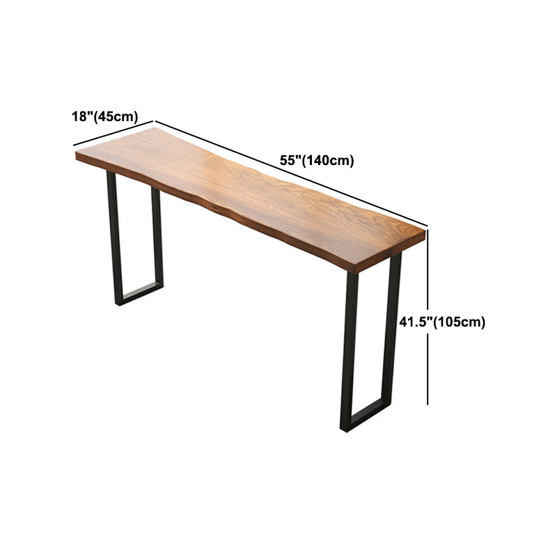 Modern 1/4/7 Pieces Bar Table Set Rectangle Pine Wood Counter Table with Stools for Cafe Clearhalo 'Bar Furniture' 'furn' 'furn_home_bar_bar_sets' 'Furniture' 'Home Bars & Bar Sets' 'home_bar_bar_sets' 'Kitchen & Dining Furniture' 5905610