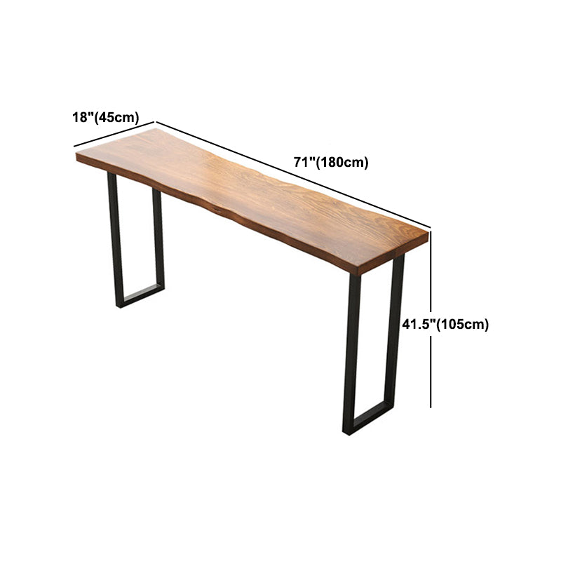 Modern 1/4/7 Pieces Bar Table Set Rectangle Pine Wood Counter Table with Stools for Cafe Clearhalo 'Bar Furniture' 'furn' 'furn_home_bar_bar_sets' 'Furniture' 'Home Bars & Bar Sets' 'home_bar_bar_sets' 'Kitchen & Dining Furniture' 5905612