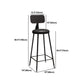 Modern 1/4/7 Pieces Bar Table Set Rectangle Pine Wood Counter Table with Stools for Cafe Clearhalo 'Bar Furniture' 'furn' 'furn_home_bar_bar_sets' 'Furniture' 'Home Bars & Bar Sets' 'home_bar_bar_sets' 'Kitchen & Dining Furniture' 5905618