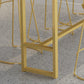 Modern Marble Bar Table Set 1/2/7 Pieces Rectangle White Trestle Table and Stool Set