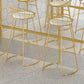 Modern Marble Bar Table Set 1/2/7 Pieces Rectangle White Trestle Table and Stool Set