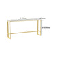 Modern Marble Bar Table Set 1/2/7 Pieces Rectangle White Trestle Table and Stool Set