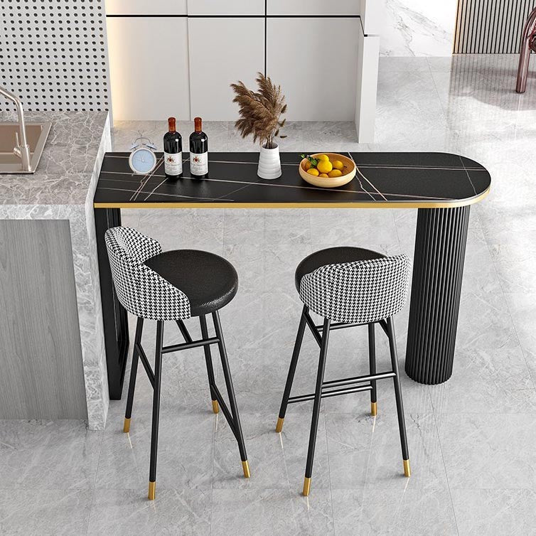 Set tavolo da bar moderno a forma libera, tavolo da bar e sgabelli con struttura in metallo da 1/3 pezzi