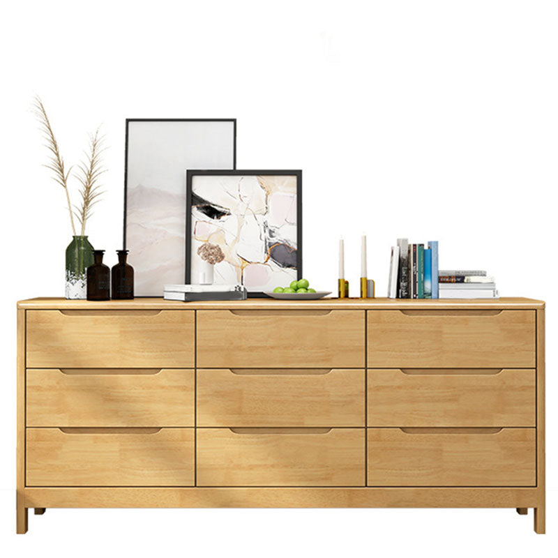 Moderne stijl massief houten dressoirs 5/6/9 laden opbergkist
