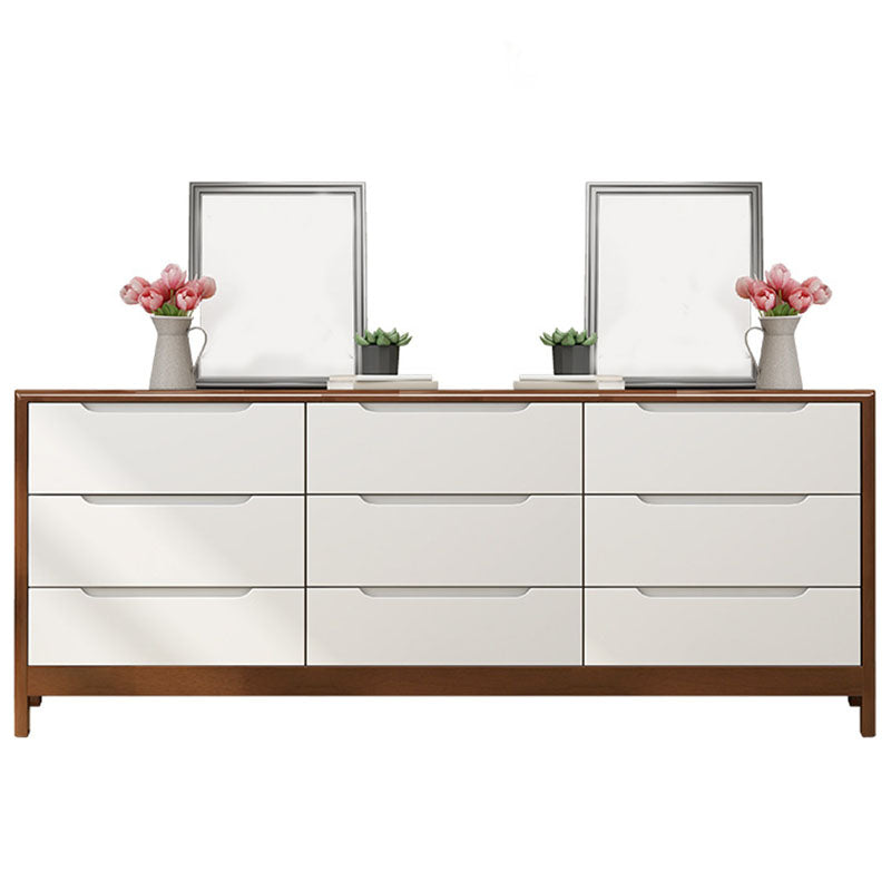 Moderne stijl massief houten dressoirs 5/6/9 laden opbergkist