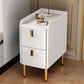 Faux Wood -Nachtschrank Beine enthalten Akzenttisch -Nachttisch mit 2 Schubladen