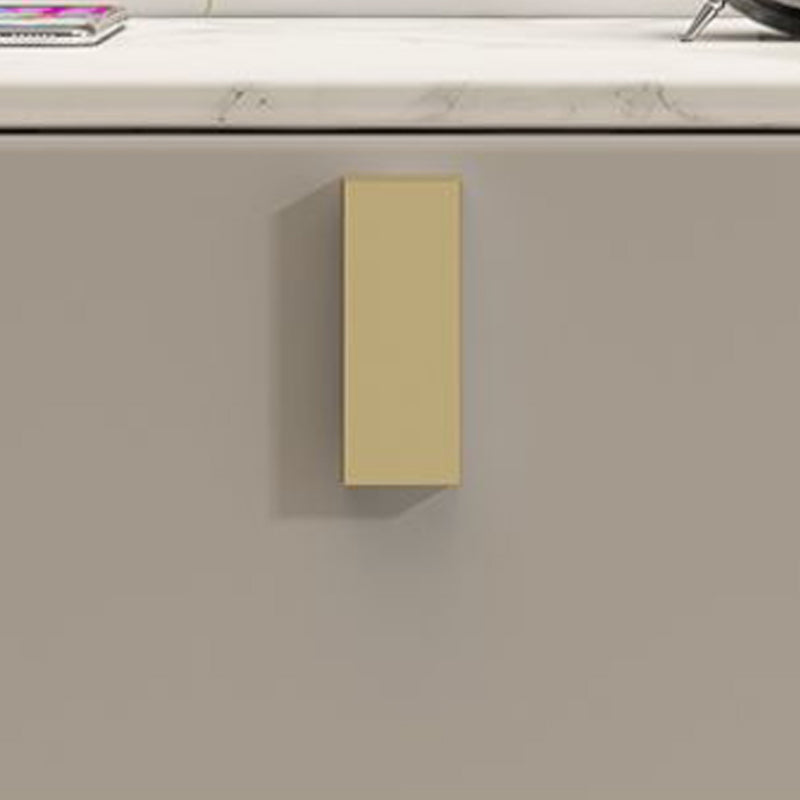 Faux Wood -Nachtschrank Beine enthalten Akzenttisch -Nachttisch mit 2 Schubladen