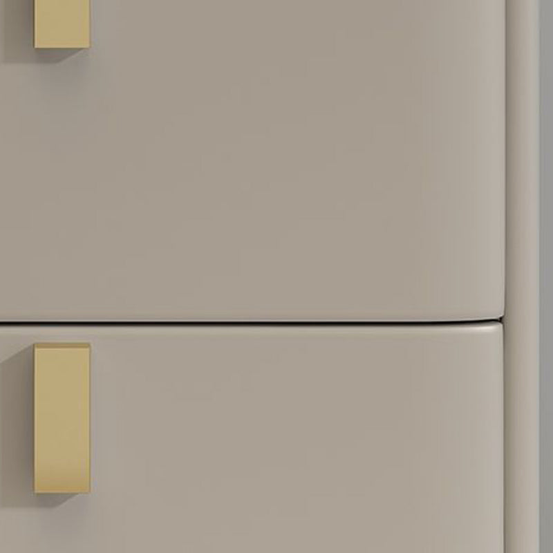 Faux Wood -Nachtschrank Beine enthalten Akzenttisch -Nachttisch mit 2 Schubladen