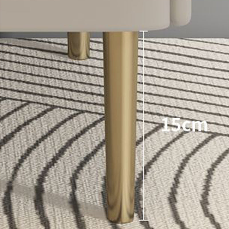 Faux Wood -Nachtschrank Beine enthalten Akzenttisch -Nachttisch mit 2 Schubladen