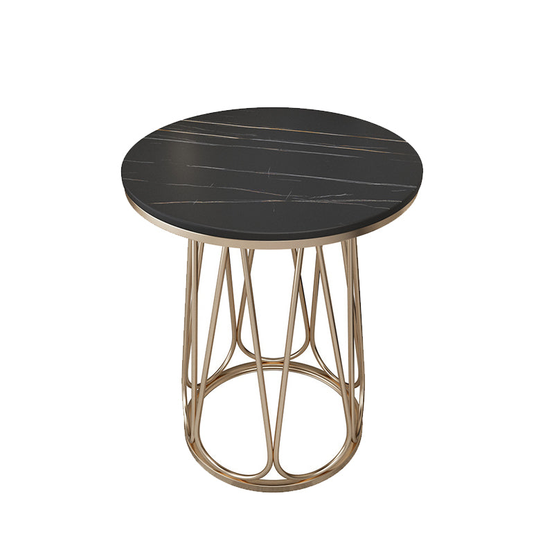 Estante inferior del gabinete del gabinete de metal de la mesa de acento de metal para el dormitorio