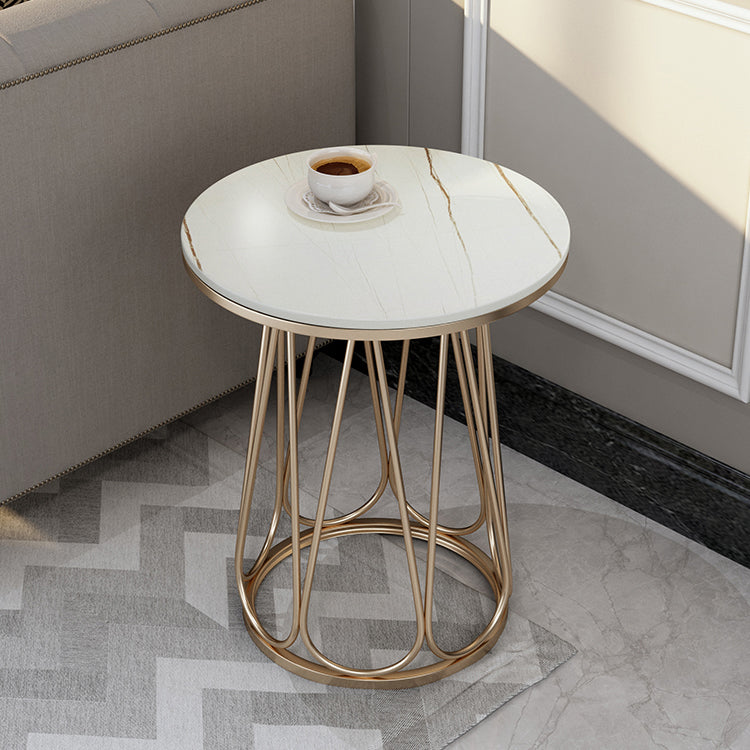 Estante inferior del gabinete del gabinete de metal de la mesa de acento de metal para el dormitorio