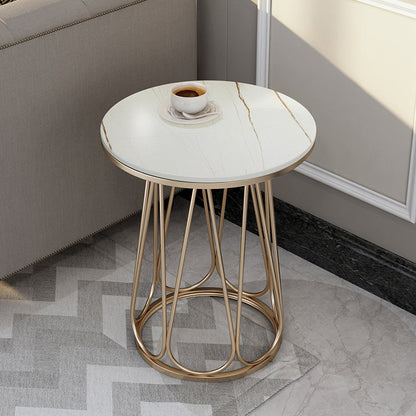 Estante inferior del gabinete del gabinete de metal de la mesa de acento de metal para el dormitorio