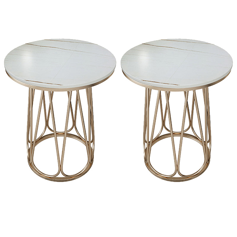 Estante inferior del gabinete del gabinete de metal de la mesa de acento de metal para el dormitorio