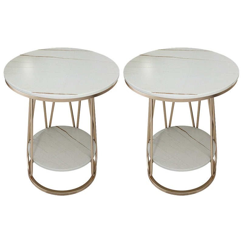 Estante inferior del gabinete del gabinete de metal de la mesa de acento de metal para el dormitorio