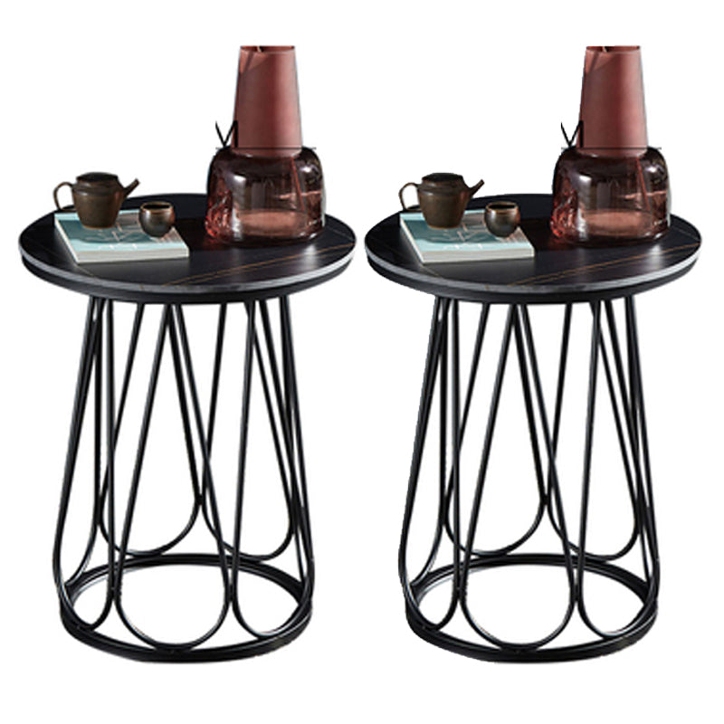 Estante inferior del gabinete del gabinete de metal de la mesa de acento de metal para el dormitorio