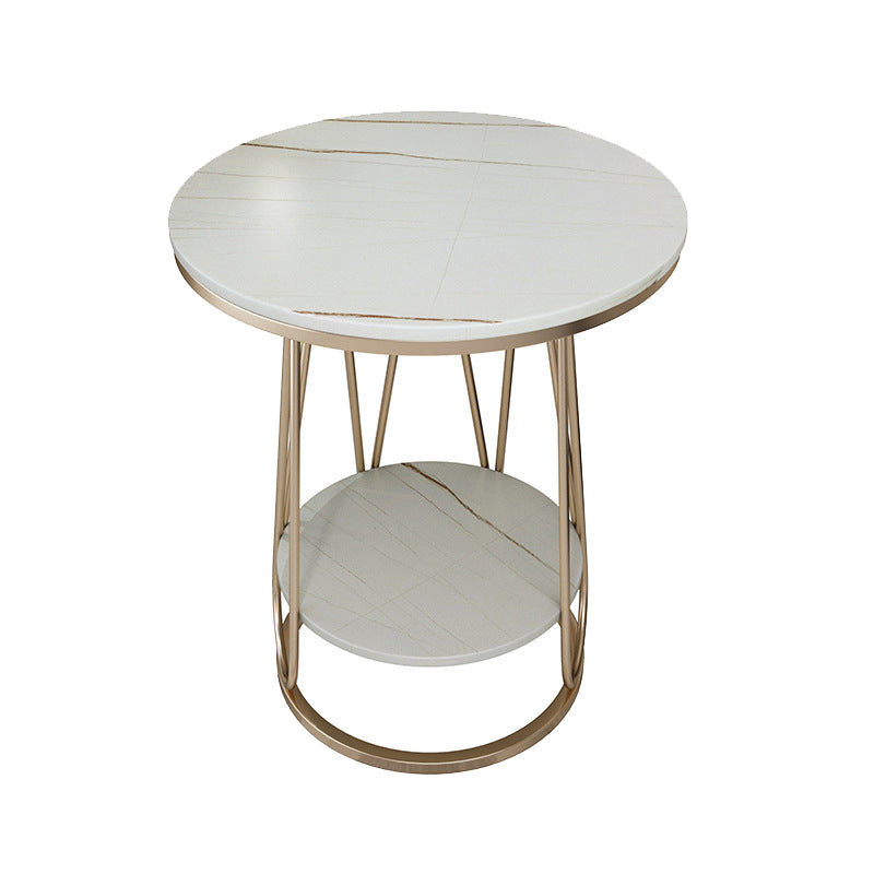 Estante inferior del gabinete del gabinete de metal de la mesa de acento de metal para el dormitorio