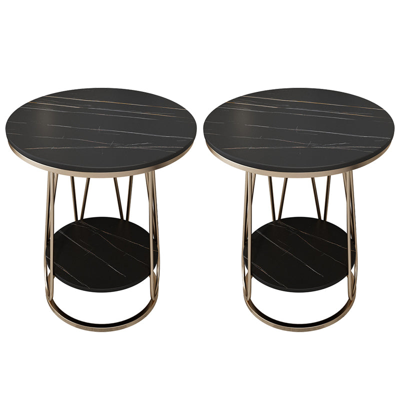 Estante inferior del gabinete del gabinete de metal de la mesa de acento de metal para el dormitorio