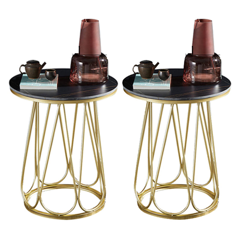 Estante inferior del gabinete del gabinete de metal de la mesa de acento de metal para el dormitorio