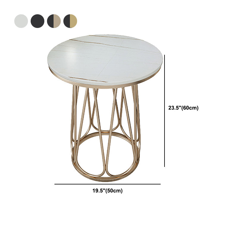 Estante inferior del gabinete del gabinete de metal de la mesa de acento de metal para el dormitorio