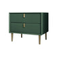 Cama de madera sólida Cabinete de noche de la cama glamorosa con 2-Drawer