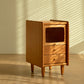 Moderno tavolo da notte in legno massiccio 21 "H comodino da letto di stoccaggio con gambe