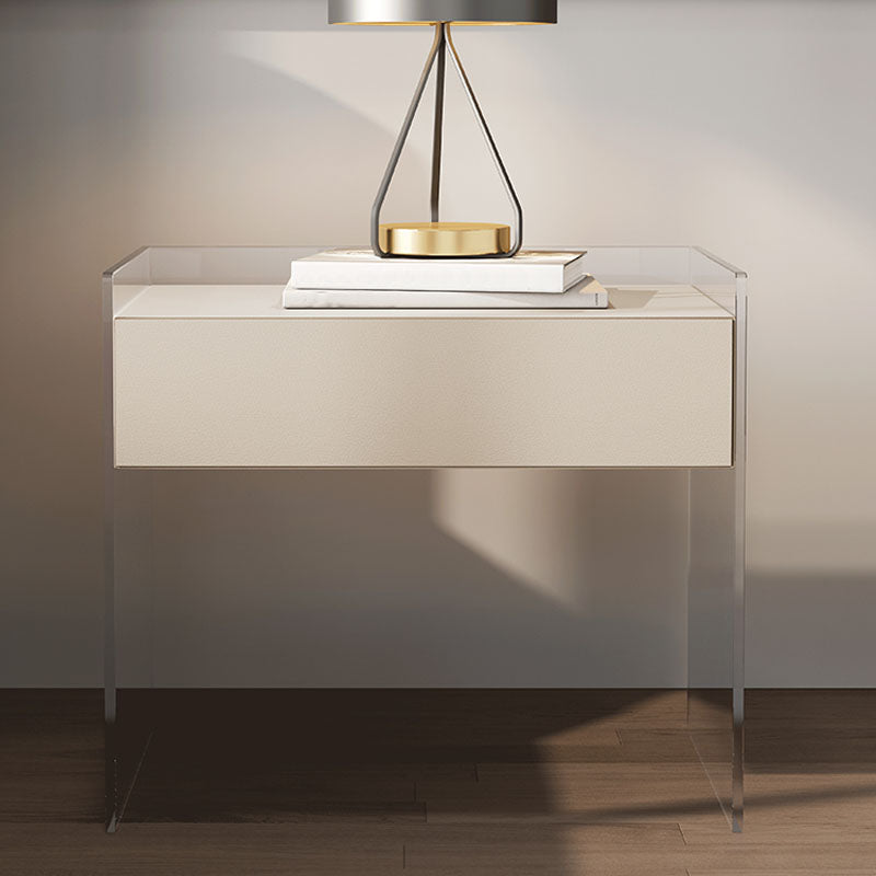 Mesa de almacenamiento de cajones modernos de madera sólida 1 Cajón de cajones de la cama de cajón