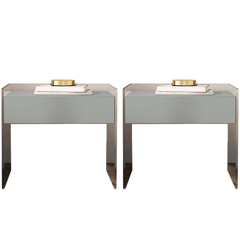 Mesa de almacenamiento de cajones modernos de madera sólida 1 Cajón de cajones de la cama de cajón