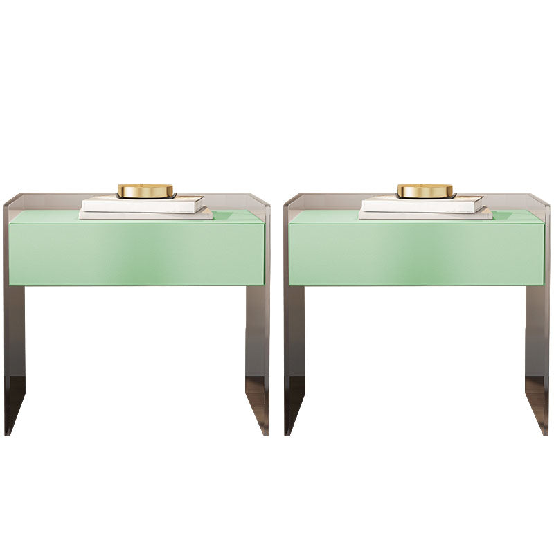 Mesa de almacenamiento de cajones modernos de madera sólida 1 Cajón de cajones de la cama de cajón