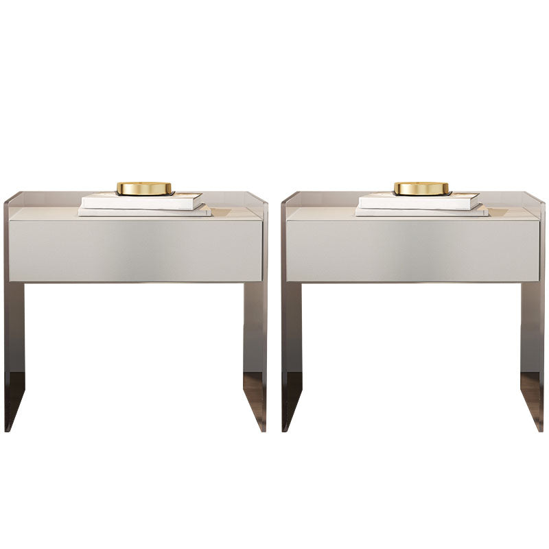 Mesa de almacenamiento de cajones modernos de madera sólida 1 Cajón de cajones de la cama de cajón