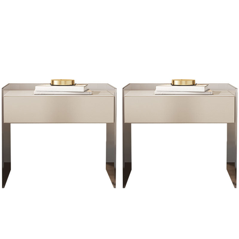 Mesa de almacenamiento de cajones modernos de madera sólida 1 Cajón de cajones de la cama de cajón