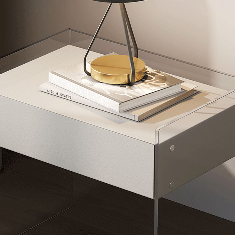 Mesa de almacenamiento de cajones modernos de madera sólida 1 Cajón de cajones de la cama de cajón