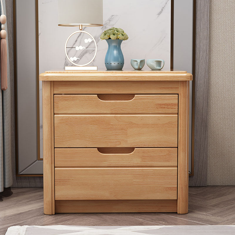 Solid Wood 2 Drawer Modern Night Table Drawer Storage Bed Nightstand Clearhalo 'Bedroom Furniture' 'furn' 'furn_night_stand' 'Furniture' 'night_stand' 'Nightstands' 5906186