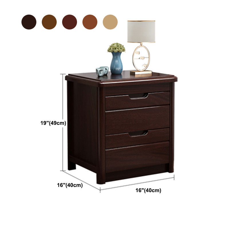 Solid Wood 2 Drawer Modern Night Table Drawer Storage Bed Nightstand Clearhalo 'Bedroom Furniture' 'furn' 'furn_night_stand' 'Furniture' 'night_stand' 'Nightstands' 5906190