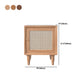 21.65" Tall Solid Wood Bedside Cabinet 1-door Night Table with Legs