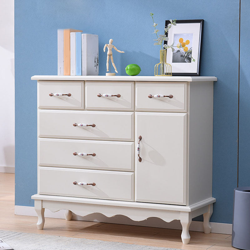 15,6-inch breedte Coastal Dresser vaste houten opbergkast met 3/6 laden